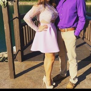 Lilac Lace Dress (shoes pictured also listed)